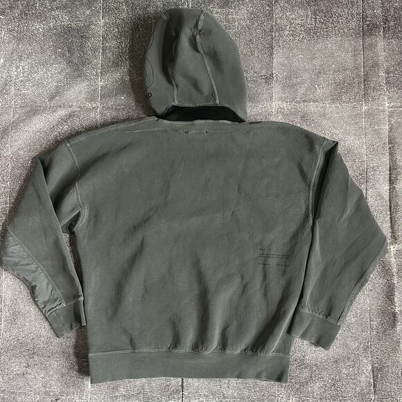 Mens Nike Air Jordan 23 Engineered Box Logo Charcoal Gray Hoodie Sweatshirt Sz L - Picture 4 of 4
